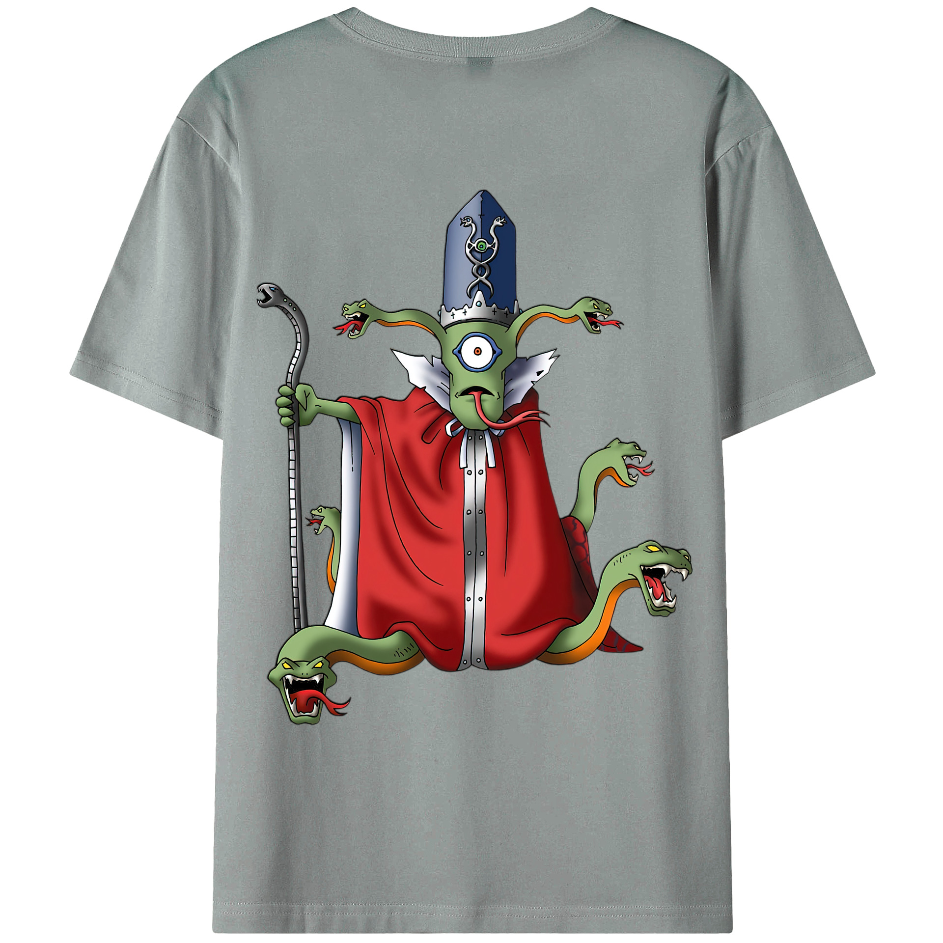 （画像用） ドラゴンクエスト Doragon Kuesuto Dragon Quest 綿100％ メンズ半袖Tシャツ（バックプリント） 通気性